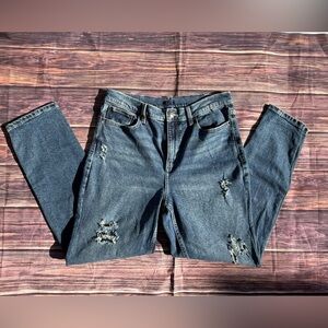 Calvin Klein Distressed Denim Bootcut Jeans size 8